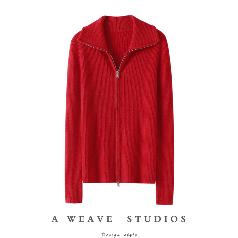 启超官方高端100%纯山羊绒衫