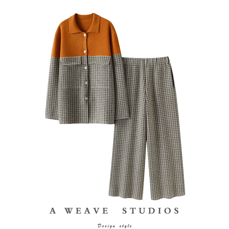 气质都挡不住！重磅加厚100%纯羊绒开衫女针织羊绒裤子女外穿套装,女装/女士精品,羊绒衫,淘宝优惠券,粉丝福利购,淘宝优惠卷