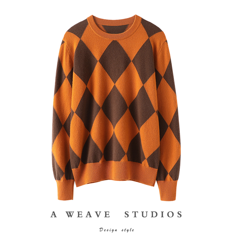 启超官方高端100%纯山羊绒衫