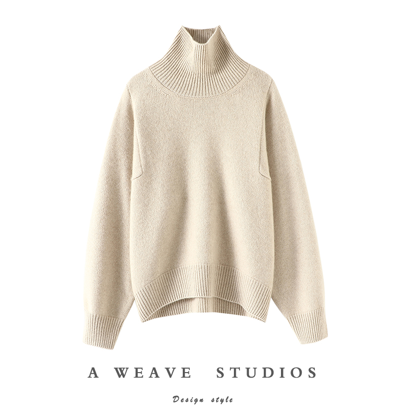 启超官方高端100%纯山羊绒衫