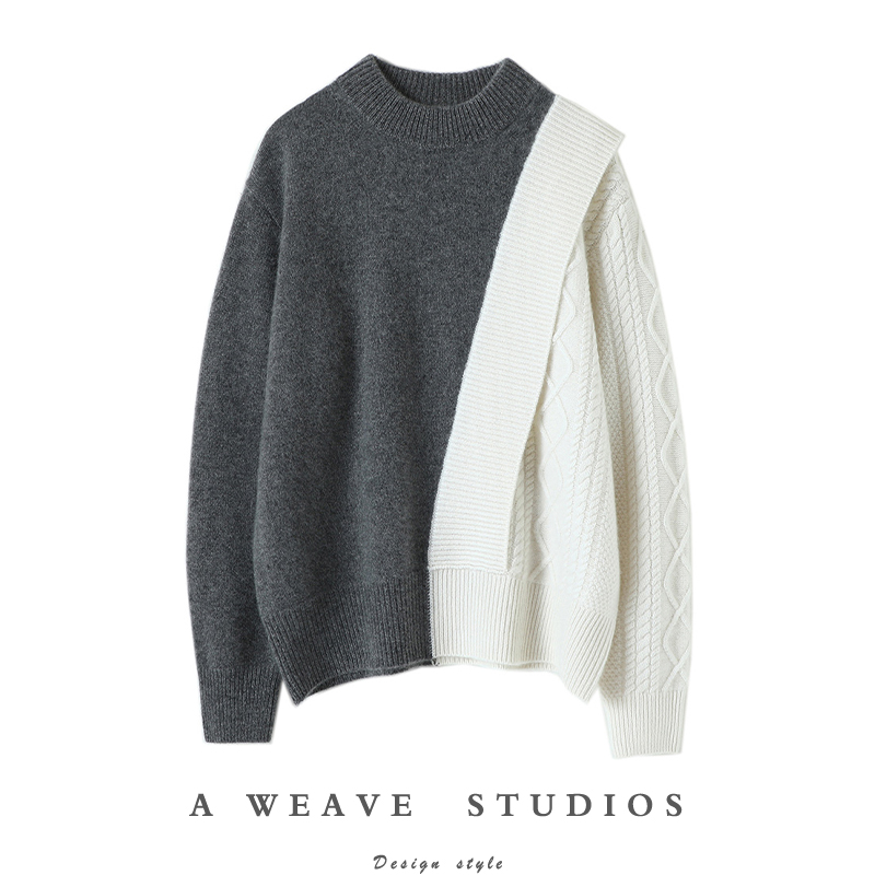 启超官方高端100%纯山羊绒衫