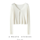 翩若惊鸿 外套 镂空外配披肩空调罩衫 羊绒防晒针织开衫 女夏薄短款