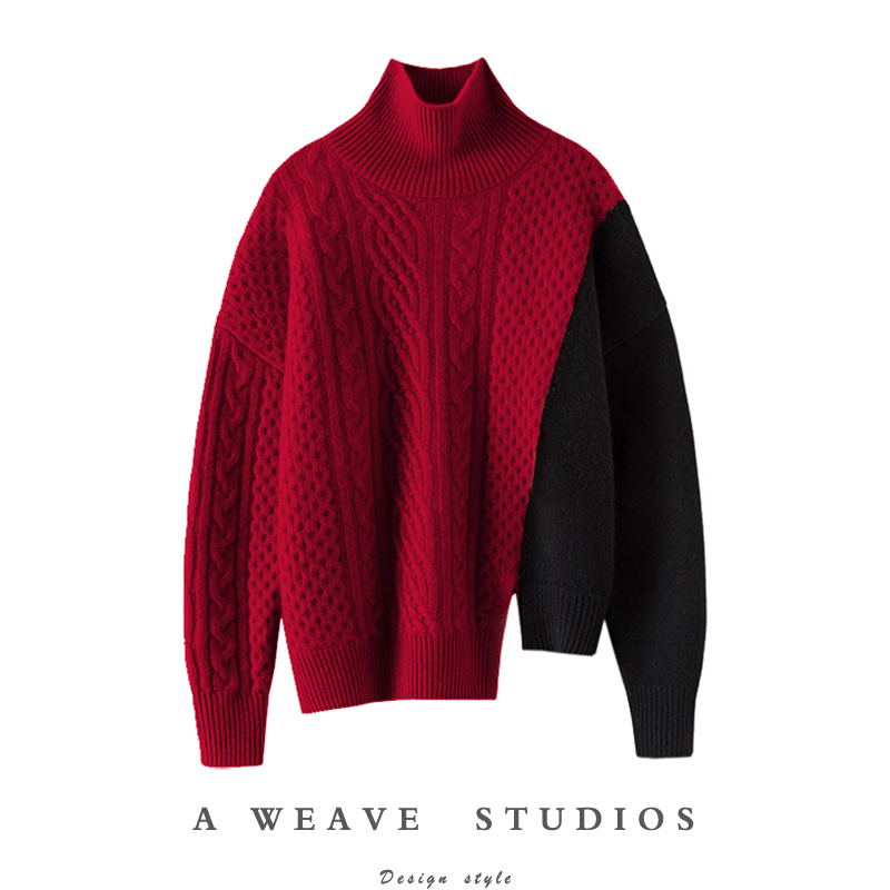 启超官方高端100%纯山羊绒衫