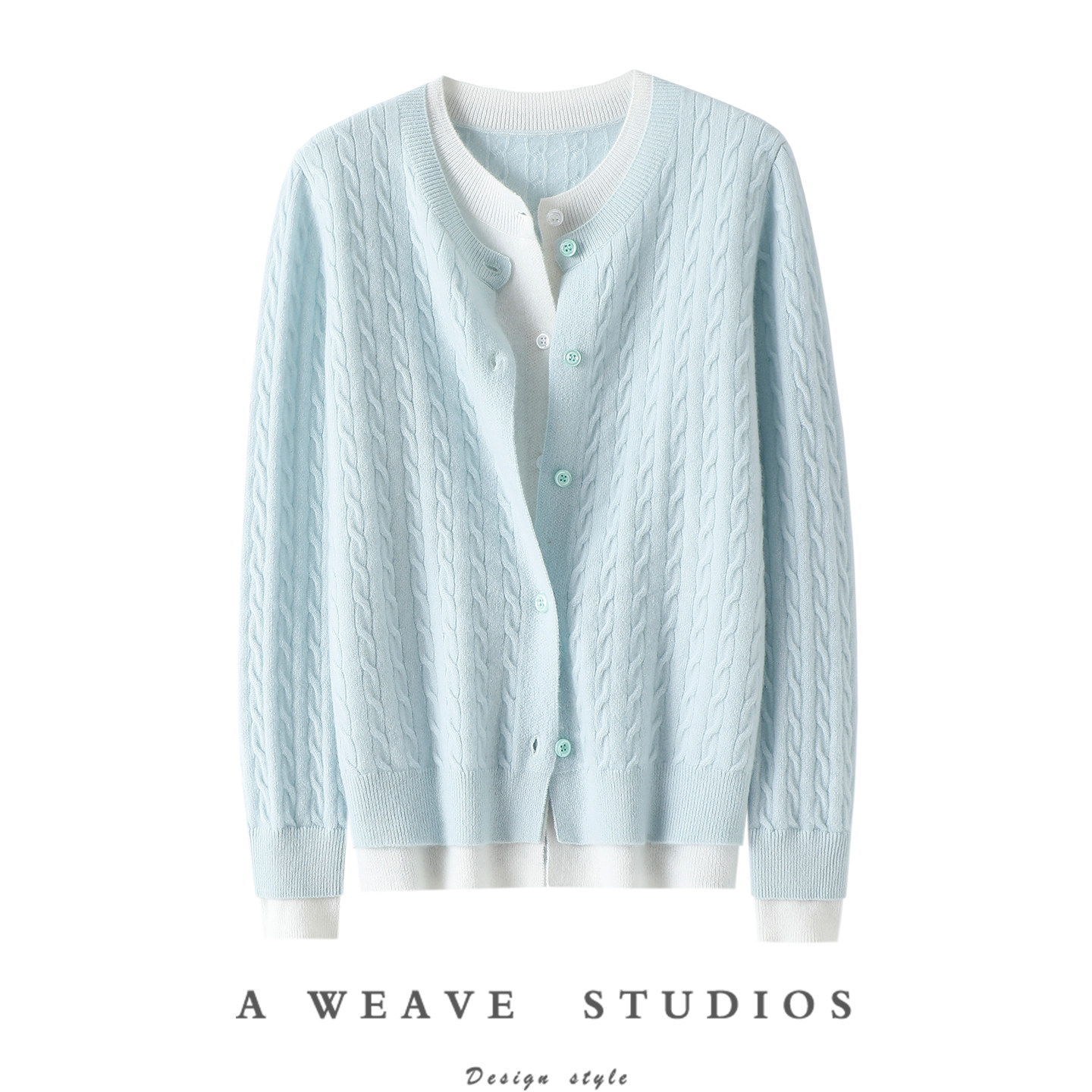 启超官方高端100%纯山羊绒衫