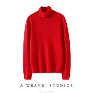 官方正品!暖暖过冬~秋冬高领100山羊绒衫女纯羊绒毛衣针织打底衫