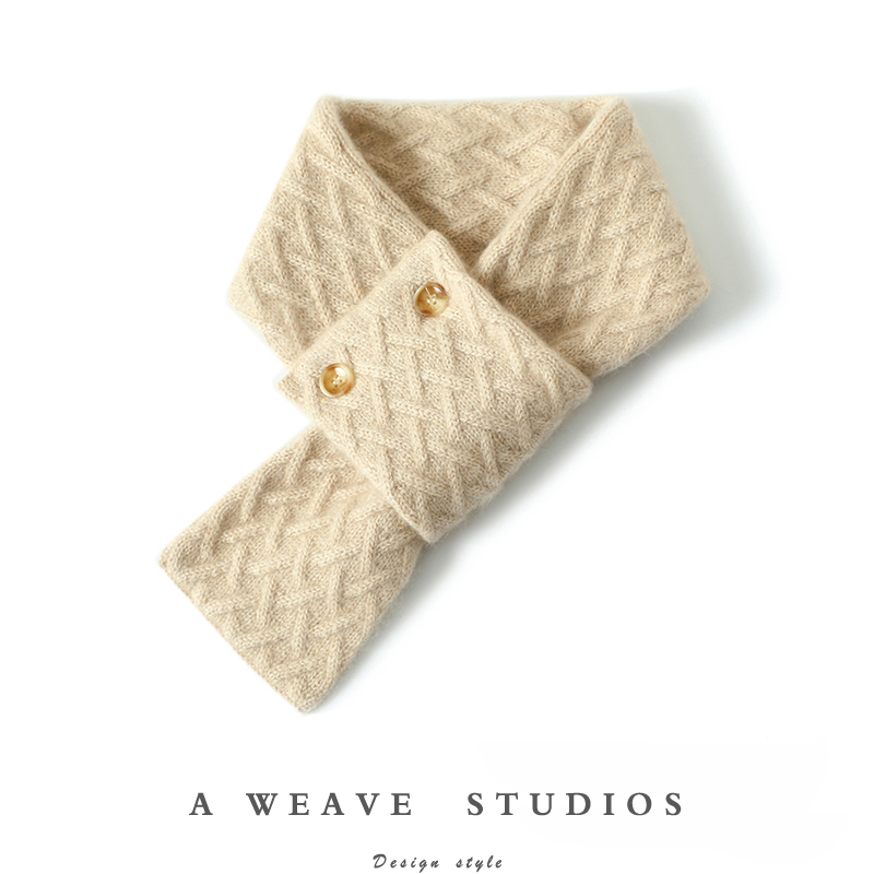 启超高端100%纯山羊绒围巾