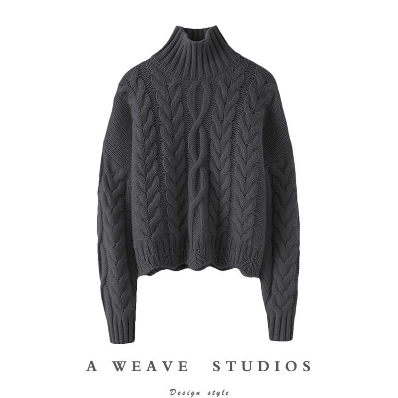 启超高端100%纯山羊绒衫