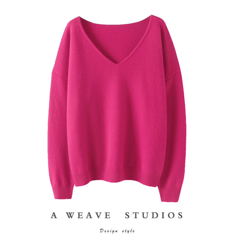 启超高端100%纯山羊绒衫