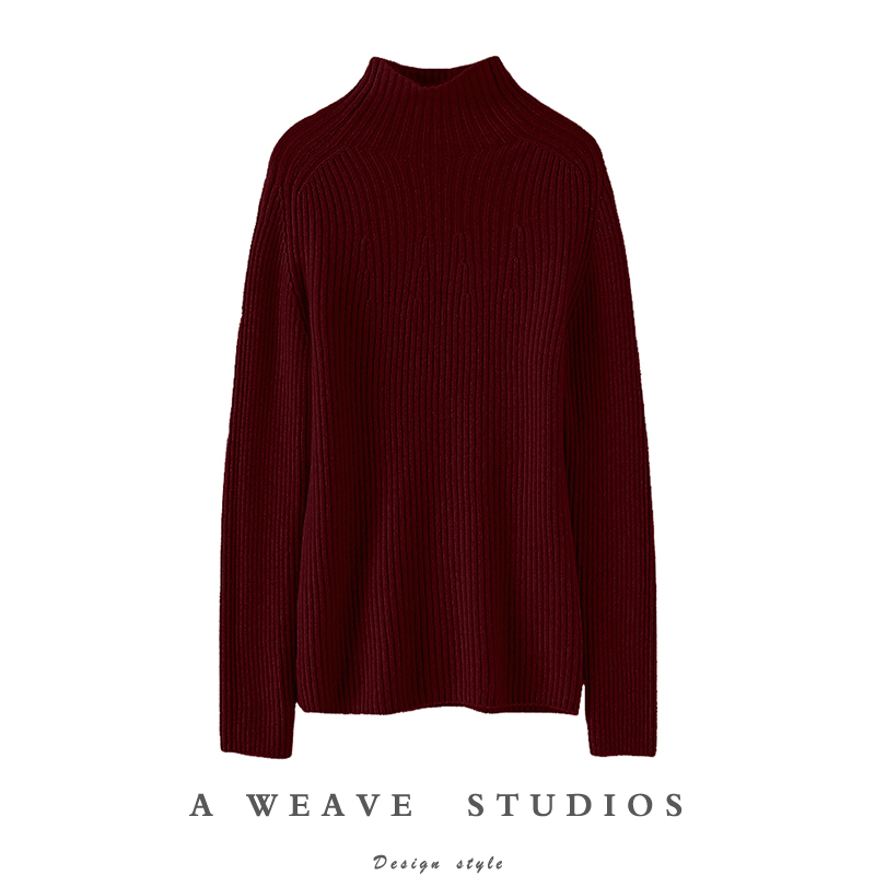 启超高端100%纯山羊绒衫