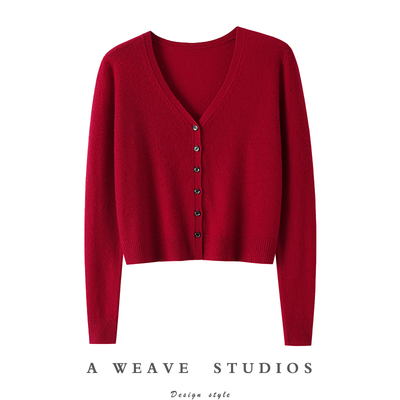 启超官方高端100%纯山羊绒衫