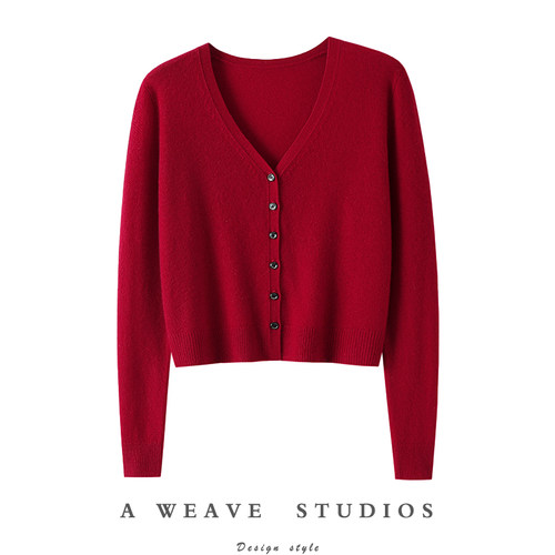 启超官方高端100%纯山羊绒衫