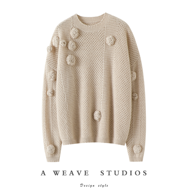 启超官方高端100%纯山羊绒衫