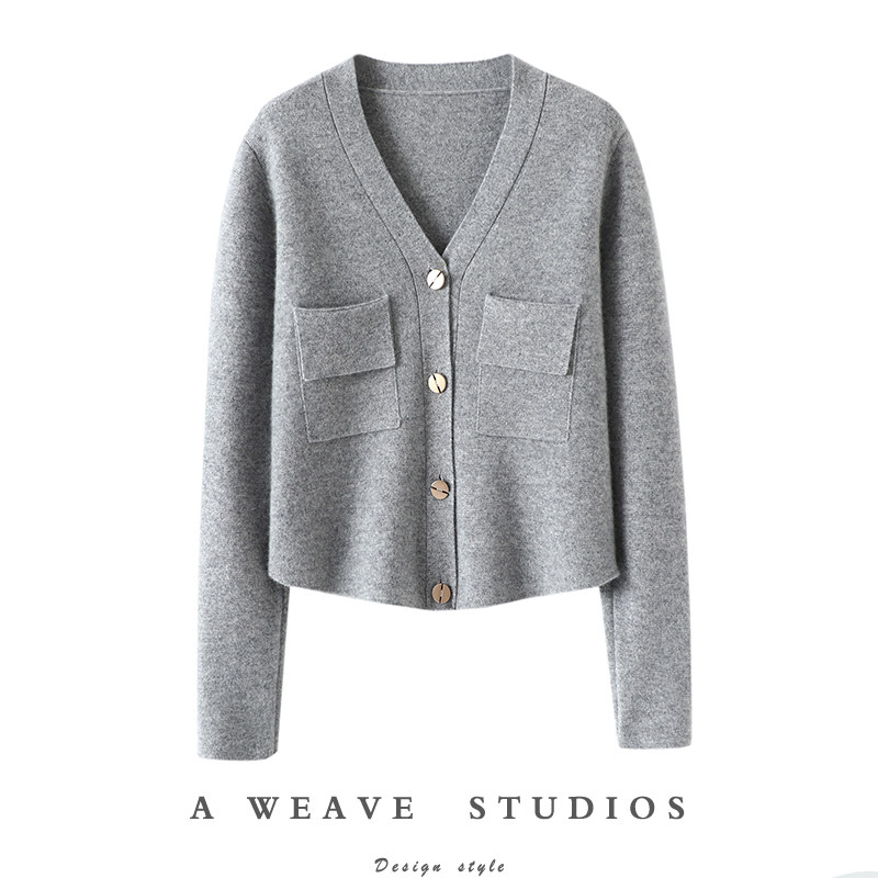 这版型过目不忘！加厚密织羊绒开衫女V领纯羊绒毛衣针织开衫外套,女装/女士精品,羊绒衫,淘宝优惠券,粉丝福利购,淘宝优惠卷