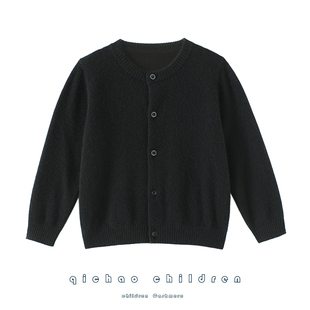 为它怒吼推荐！儿童山羊绒开衫男女童纯羊绒毛衣针织开衫外套秋冬