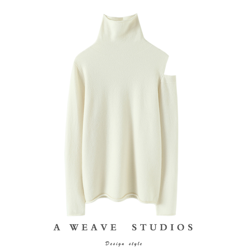 启超高端100%纯山羊绒衫