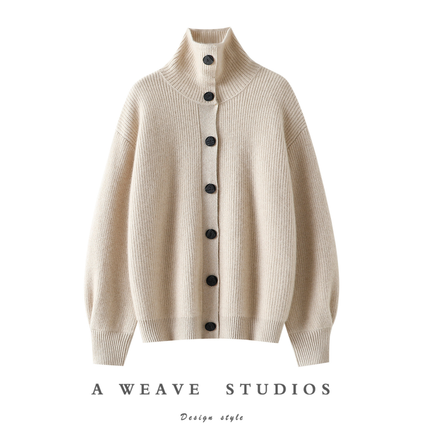 随性减龄！高领加厚100%纯山羊绒开衫女纯羊绒毛衣针织外套宽松,女装/女士精品,羊绒衫,淘宝优惠券,粉丝福利购,淘宝优惠卷