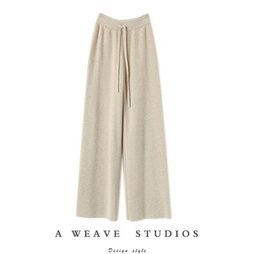 启超高端100%纯山羊绒裤