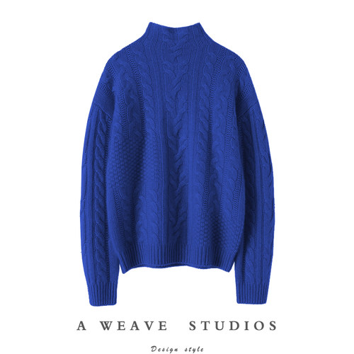 启超官方高端100%纯山羊绒衫