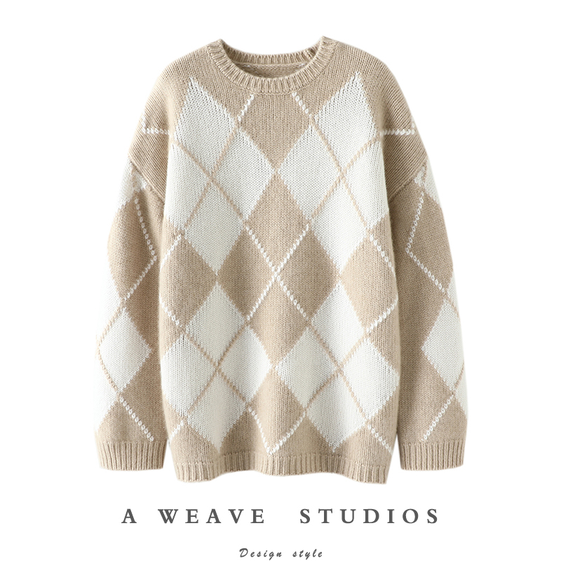 启超官方高端100%纯山羊绒衫