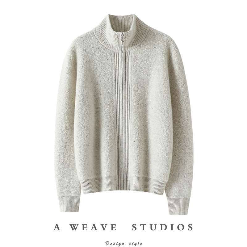 启超官方高端100%纯山羊绒衫