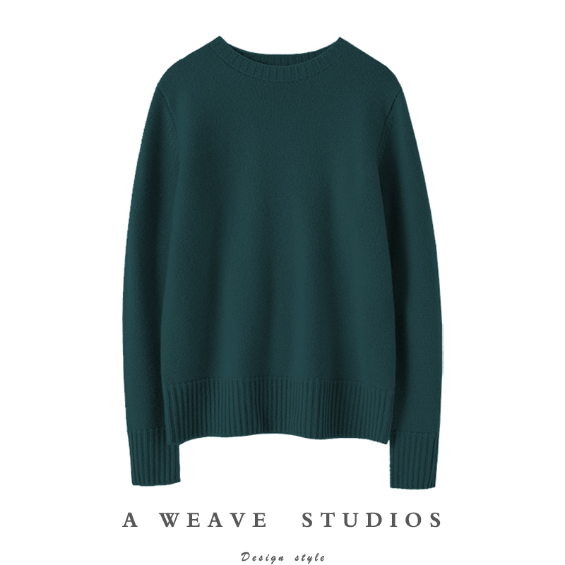 启超高端100%纯山羊绒衫