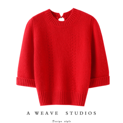 启超官方高端100%纯山羊绒衫