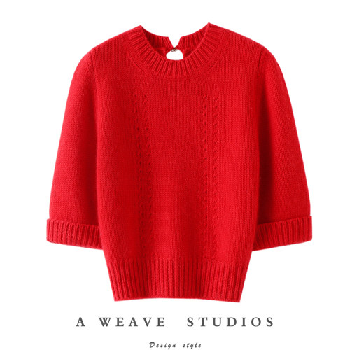 启超官方高端100%纯山羊绒衫