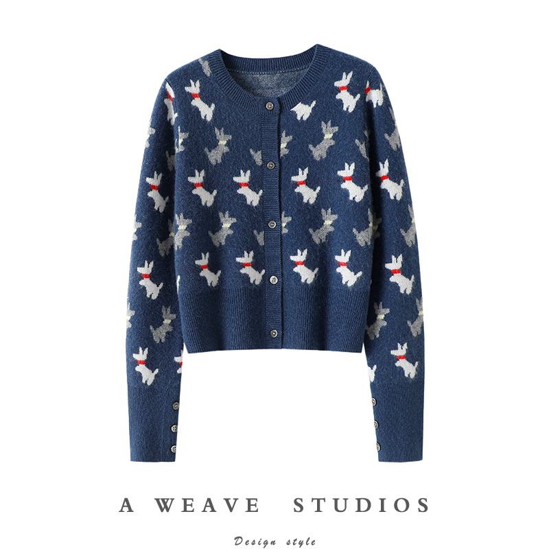 启超官方高端100%纯山羊绒衫