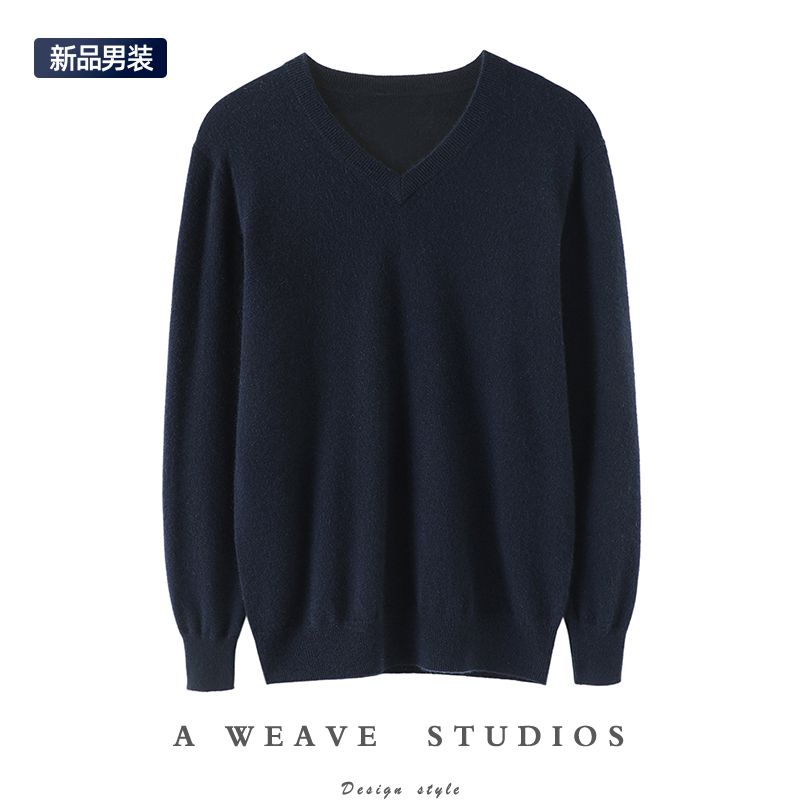 启超官方高端100%纯山羊绒衫