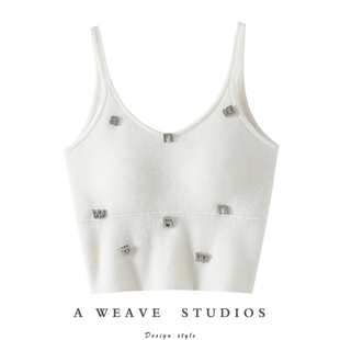 抹胸针织打底毛衣圆领 纯羊绒吊带背心女短款 我滴妈 太喜欢了