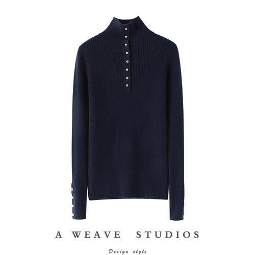 启超高端100%纯山羊绒衫