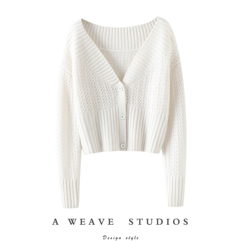 时髦标配！大V领羊绒开衫女短款纯羊绒毛衣针织开衫外套秋冬加厚,女装/女士精品,羊绒衫,淘宝优惠券,粉丝福利购,淘宝优惠卷