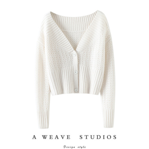 启超高端100%纯山羊绒衫