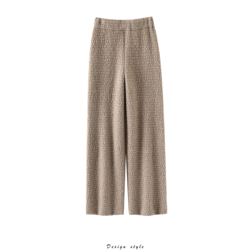 治愈焦虑！重磅加厚100%纯山羊绒裤子女外穿休闲直筒针织阔腿裤,女装/女士精品,休闲裤,淘宝优惠券,粉丝福利购,淘宝优惠卷