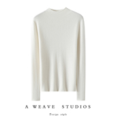 哇塞 秋冬 女羊绒毛衣针织打底衫 百搭美人 半高领100%纯山羊绒衫