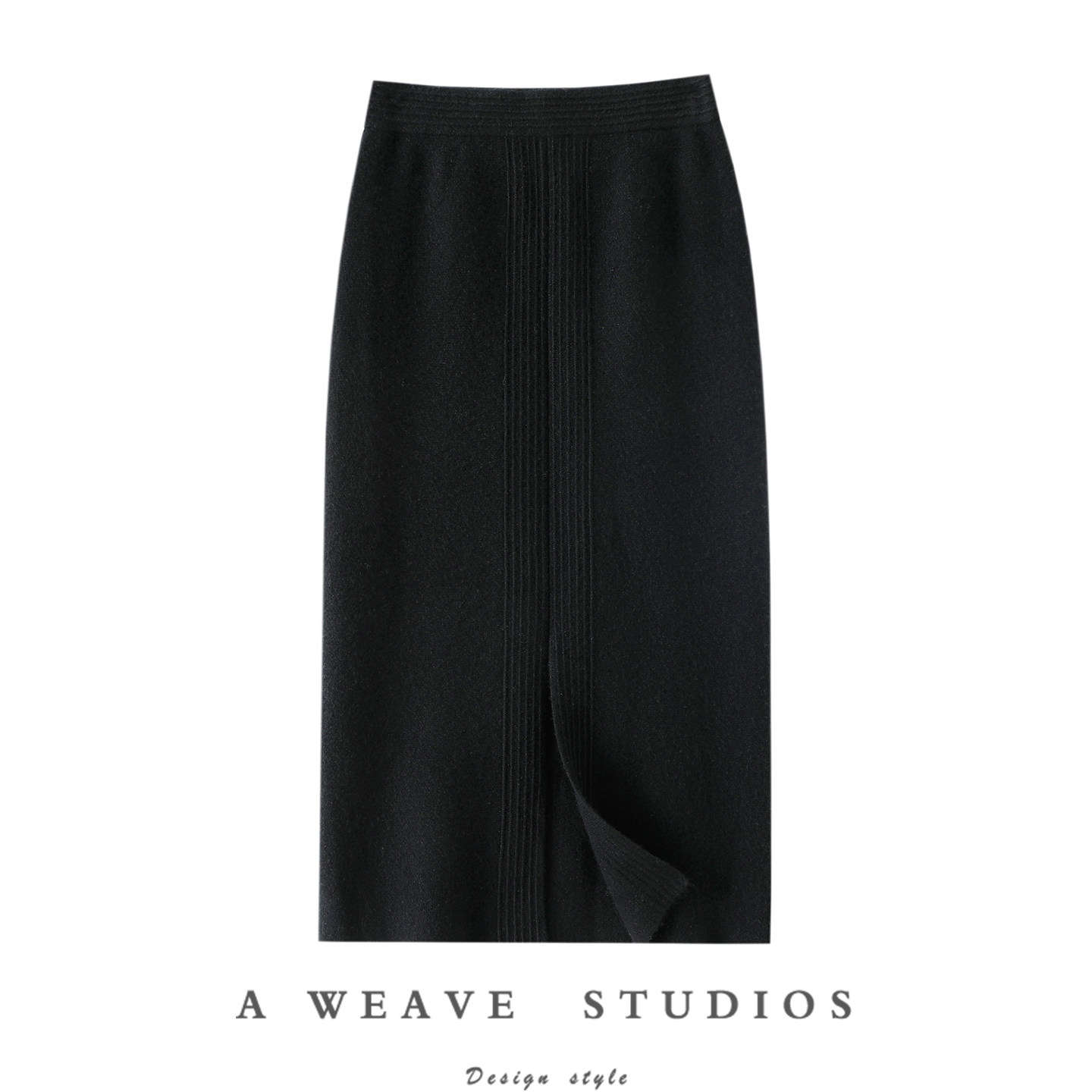 官方正品~百搭羊绒半身裙子女中长款包臀裙一步裙加厚秋冬新款