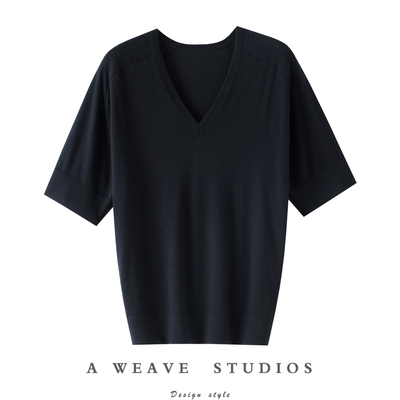 启超官方高端精纺100%纯山羊绒衫