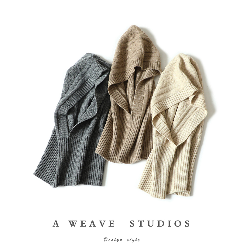 启超高端100%纯山羊绒帽