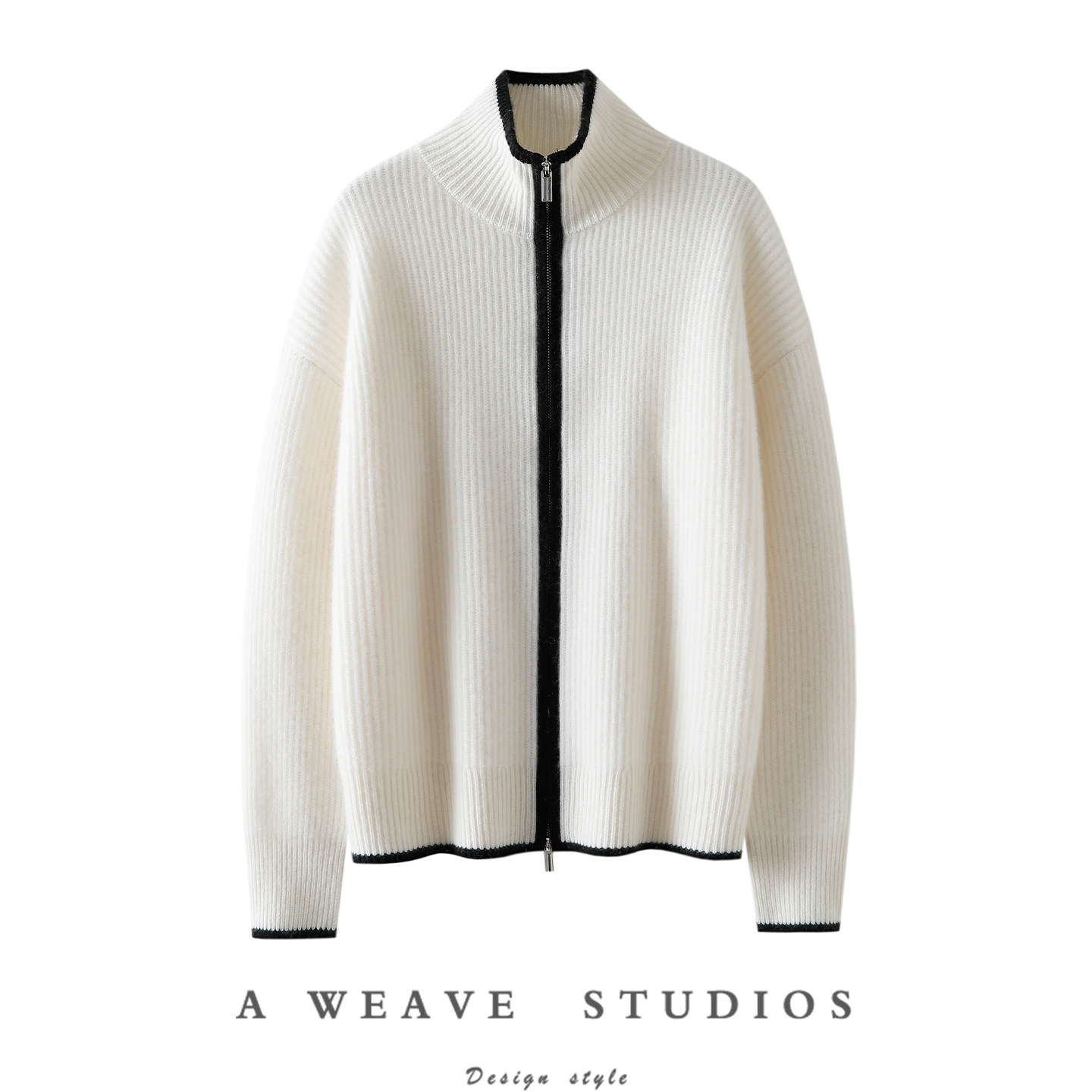 天天都想穿~加厚拼色100%纯山羊绒开衫女羊绒毛衣拉链开衫外套,女装/女士精品,羊绒衫,淘宝优惠券,粉丝福利购,淘宝优惠卷