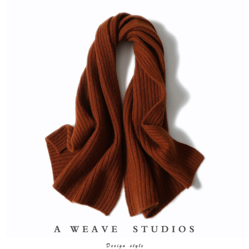 启超高端100%纯山羊绒围巾