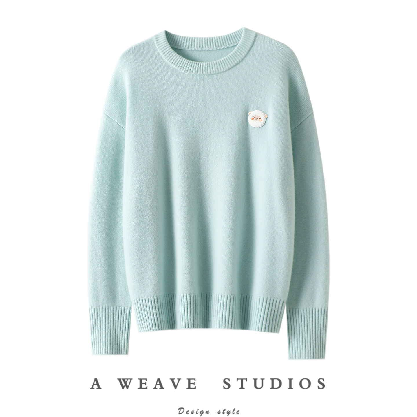 可爱小羊~秋冬加厚100%纯山羊绒衫女圆领纯羊绒毛衣针织衫宽松,女装/女士精品,羊绒衫,淘宝优惠券,粉丝福利购,淘宝优惠卷