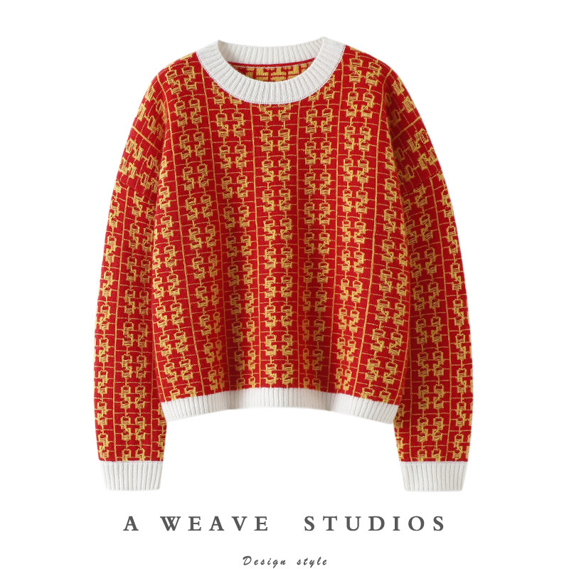 启超官方高端100%纯山羊绒衫