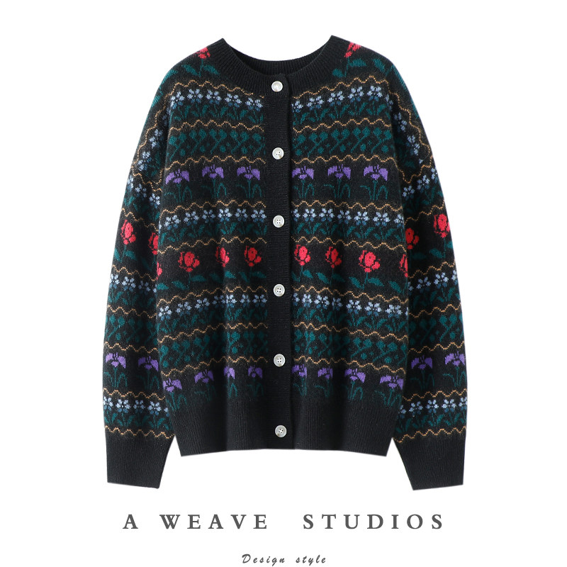 主打的就是气质！加厚圆领100%纯山羊绒开衫女纯羊绒毛衣开衫外套,女装/女士精品,羊绒衫,淘宝优惠券,粉丝福利购,淘宝优惠卷