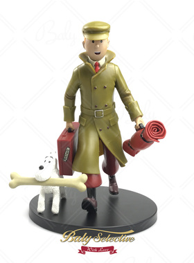 丁丁历险记新品1:9现货18cm7寸人偶手办模型动漫摆件TinTin在旅行