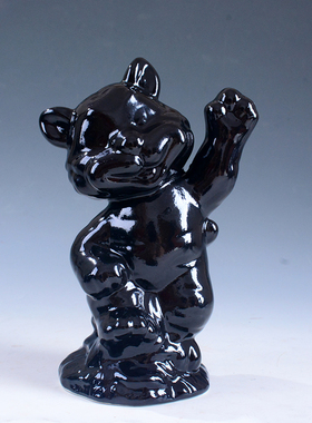 现代简约招手瓷器老虎卡通可爱