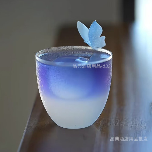 日式300ml无铅水晶超薄款圆冰球威士忌杯洋酒鸡尾酒杯冷饮咖啡杯