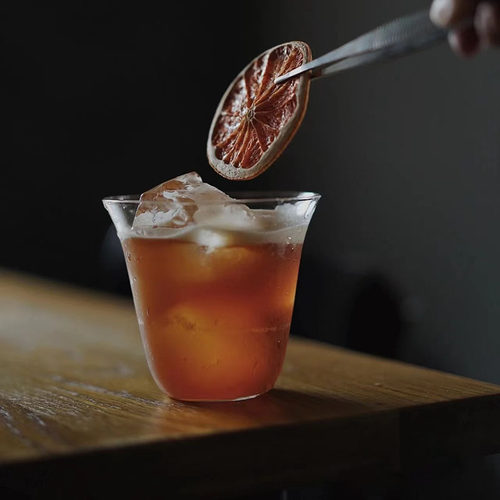 阔口玻璃咖啡杯简约茶杯鸡尾酒杯