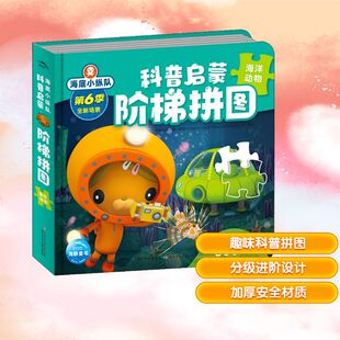 启蒙认知书 识字卡少儿 英国Vampire 著 海豚传媒 Productions有限公司 海洋动物 Squid 黑白卡 海底小纵队 编 科普启蒙阶梯拼图