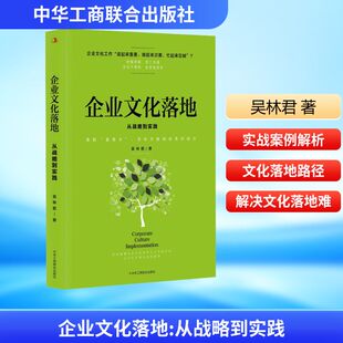 励志 社 吴林君 中华工商联合出版 图书籍 新华书店正版 MBA经管 管理学理论 著 从战略到实践 企业文化落地
