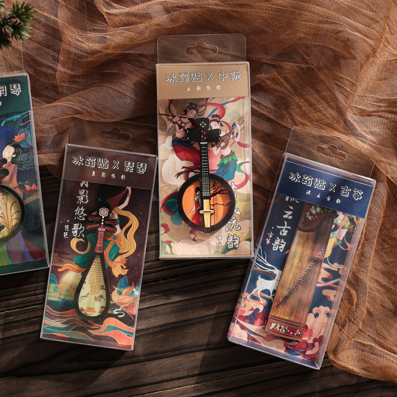 敦煌木质冰箱贴个性创意礼品国潮磁贴工艺品送人礼品旅游纪念品